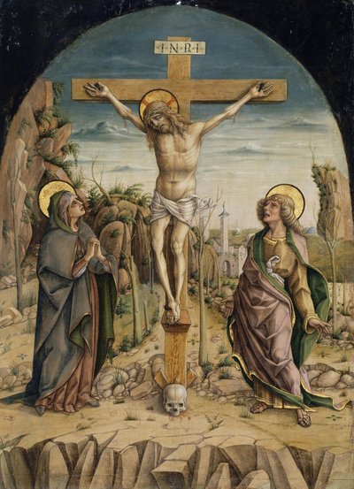 La crucifixión, c.1487 de Carlo Crivelli