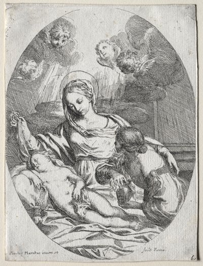 Madonna y el Niño con la Magdalena de Carlo Maratti