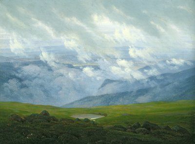 Nubes flotantes de Caspar David Friedrich