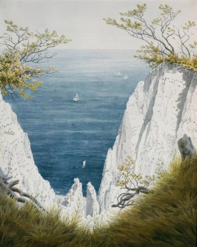 Acantilados de tiza en Rügen de Caspar David Friedrich