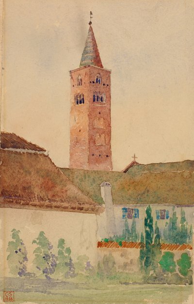 Torre de la iglesia, Italia, 1898 de Cass Gilbert