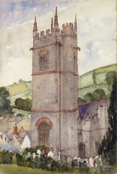 Torre de la iglesia, Marldon, 1924 de Cass Gilbert