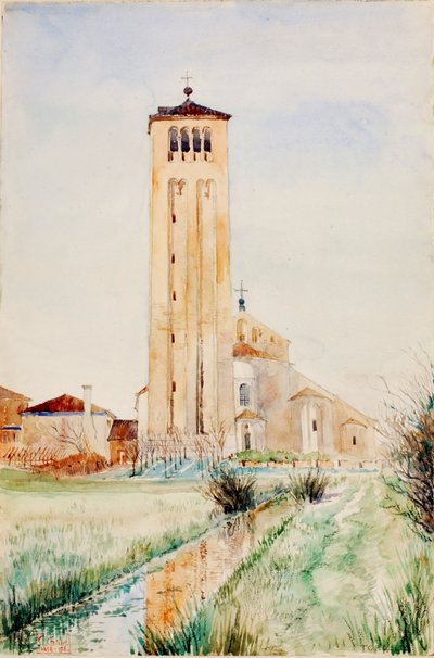 La torre, catedral de Torcello de Cass Gilbert