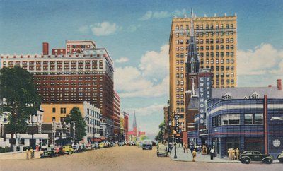 Broadway Mirando al Este, 1942 de Caufield and Shook