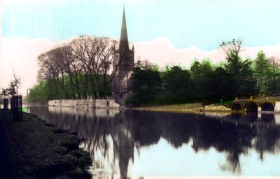 Iglesia de la Santísima Trinidad, Stratford-upon-Avon, Warwickshire, 1926 de Cavenders Ltd