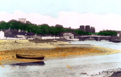 Castillo de Rhuddlan, cerca de Rhyl, Denbighshire, 1926 de Cavenders Ltd