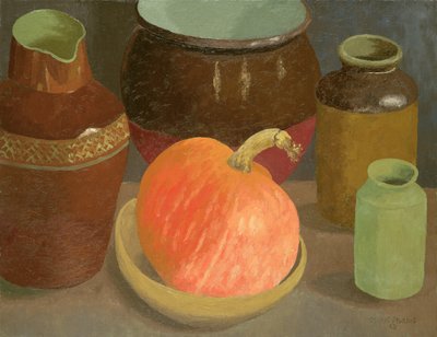 Calabaza y ollas de Cedric Morris