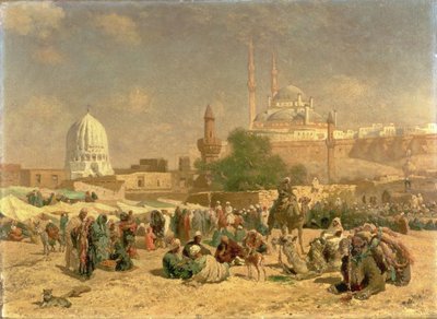 Fuera de El Cairo, 1883 de Cesare Biseo