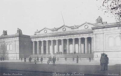 Burdeos: Palacio de Justicia (foto b/n) de Charles Chambon