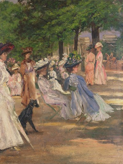 Figuras en Hyde Park de Charles Edward Conder