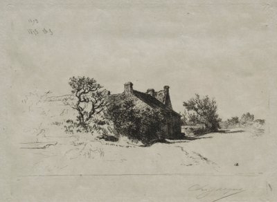 Las pequeñas casas Kercassier, 1875 de Charles Emile Jacque