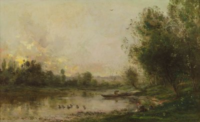 Las orillas del Oise, 1873 de Charles Francois Daubigny