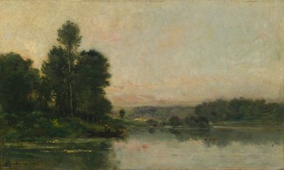 Las laderas de Méry-sur-Oise, frente a Auvers de Charles Francois Daubigny