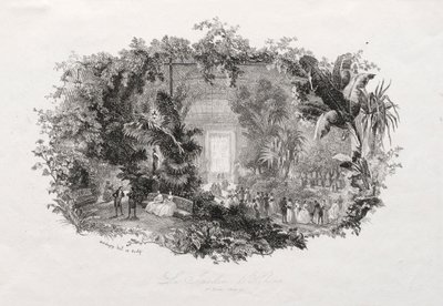 El jardín de invierno, 1842-1843 de Charles Francois Daubigny