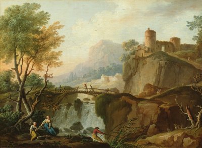 Paisaje de Charles Francois Lacroix de Marseille