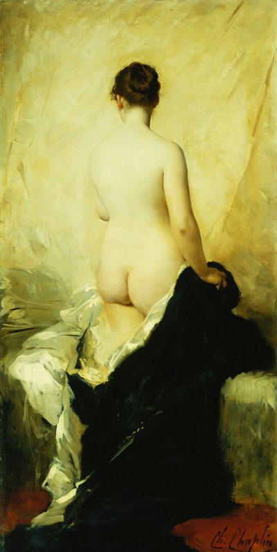 Un desnudo parcialmente cubierto de Charles Joshua Chaplin