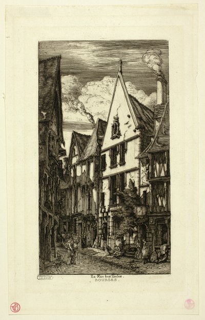 Rue des toiles, Bourges de Charles Meryon