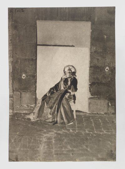 Retrato de una mujer sentada desconocida de Charles Nègre