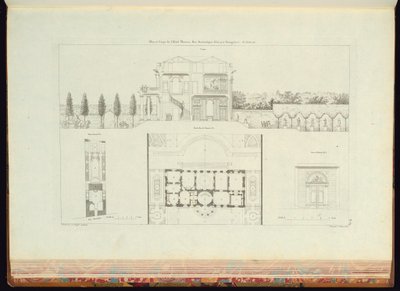 Impresión encuadernada de Charles Nicolas Ransonnette