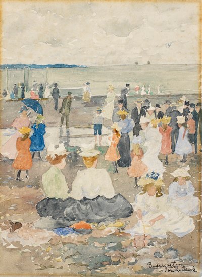 En la playa de Charles Prendergast