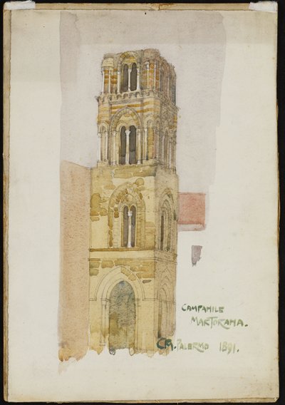 Campanile Martorana, Palermo, 1891 de Charles Rennie Mackintosh