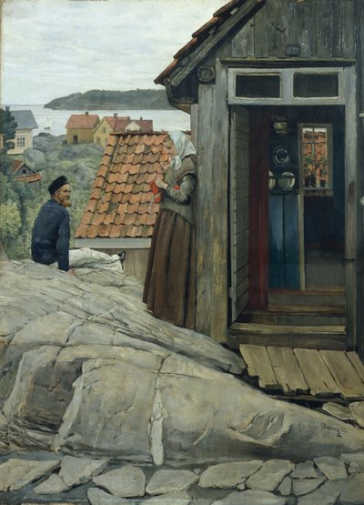 de la costa de Christian Krohg