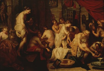 Mujeres bañándose de Christoffel Jacobsz van der Lamen