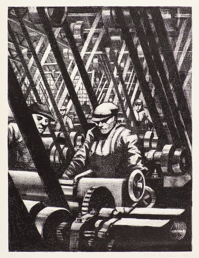 Haciendo el Motor de Christopher Richard Wynne Nevinson