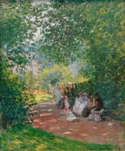 En el Parque Monceau de Claude Monet