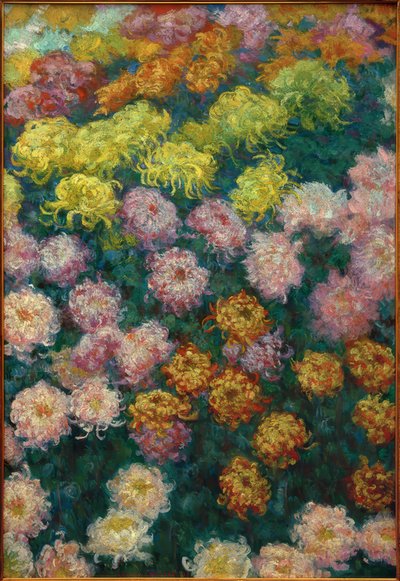 Parterre de crisantemos, 1897 de Claude Monet