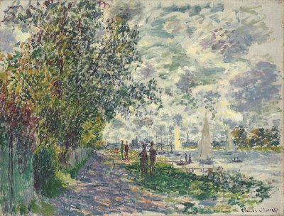 La orilla del Petit-Gennevilliers, 1875 de Claude Monet