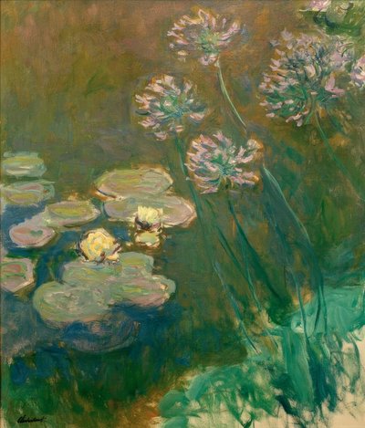 Nenúfares y agapantos de Claude Monet