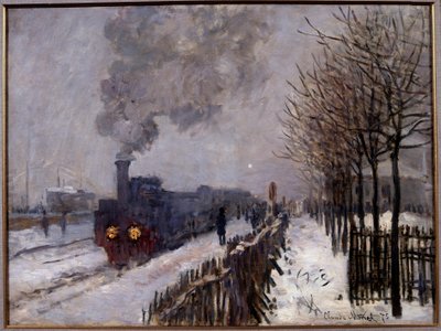 El tren en la nieve de Claude Monet