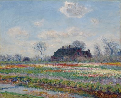 Campos de tulipanes en Sassenheim. 1886 de Claude Monet