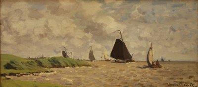 Vista desde Voorzan, c.1871 de Claude Monet