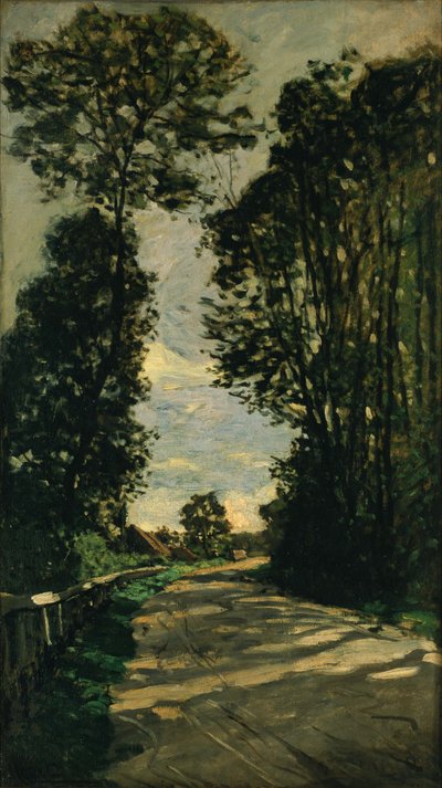 Paseo (Camino de la Granja Saint-Siméon) de Claude Monet