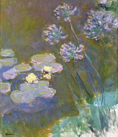 Nenúfares y agapantos de Claude Monet