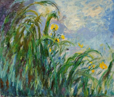 Lirios amarillos, c. 1925 de Claude Monet