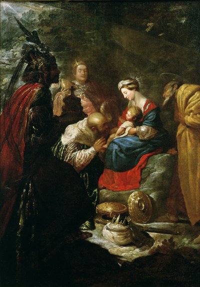 La adoración de los Magos, c.1619 de Claude Vignon