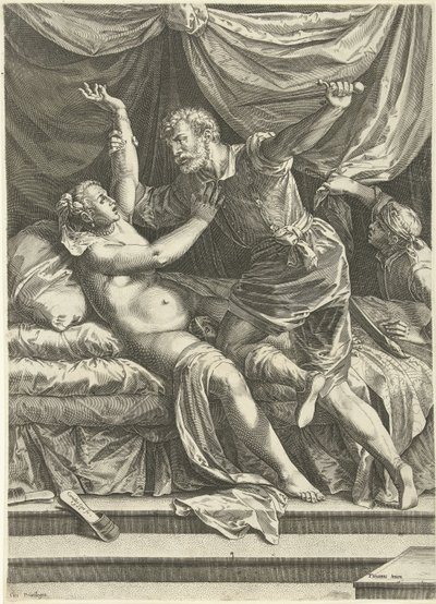 Lucrecia en Sextus de Cornelis Cort