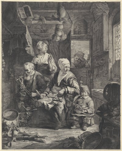 fabricante de panqueques de Cornelis Visscher (II)