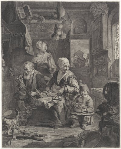 fabricante de panqueques de Cornelis Visscher (II)