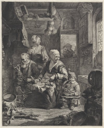 fabricante de panqueques de Cornelis Visscher (II)