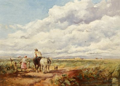 Paisaje con segadores de David Cox