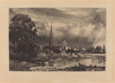 Catedral de Salisbury de David Lucas after John Constable