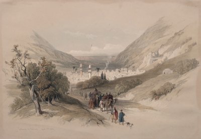 Entrada a Nablus de David Roberts