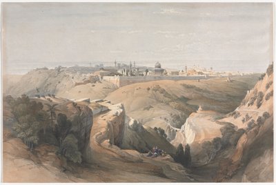 Jerusalén desde el Monte de los Olivos, 1839 de David Roberts