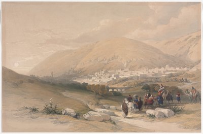 Nablus, la Antigua Siquem de David Roberts