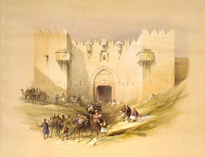 La Puerta de Damasco, Jerusalén de David Roberts