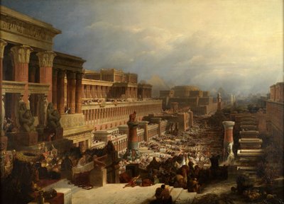 La partida de los israelitas, 1829 de David Roberts